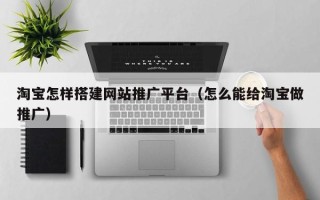 吐鲁番淘宝怎样搭建网站推广平台（怎么能给淘宝做推广）